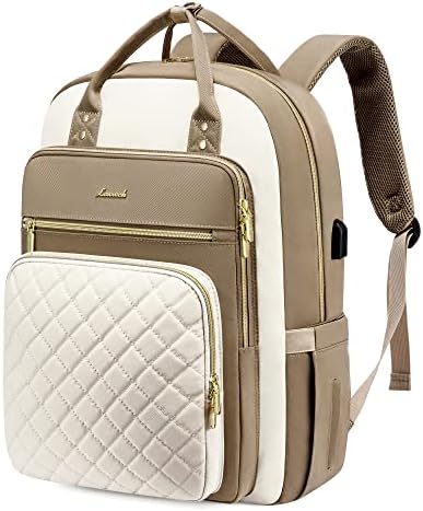 Backpack de laptop LoveVook para mulheres, bolsa de mochila elegante com porto USB para viajante de trabalho de viagem, mochilas