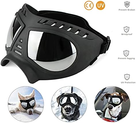 Óculos de cachorro óculos de sol médios ou grandes para cães anti-UV à prova d'água à prova de vento Proteção para o olho para