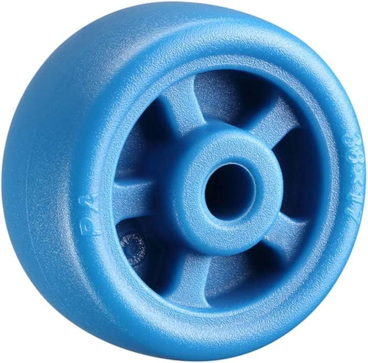 Colera giratório de 25 mm de roda de gole de móveis, rodas de rodízio de nylon, rodas de giro/giro azul/fixo/freio/freio/3 estilo