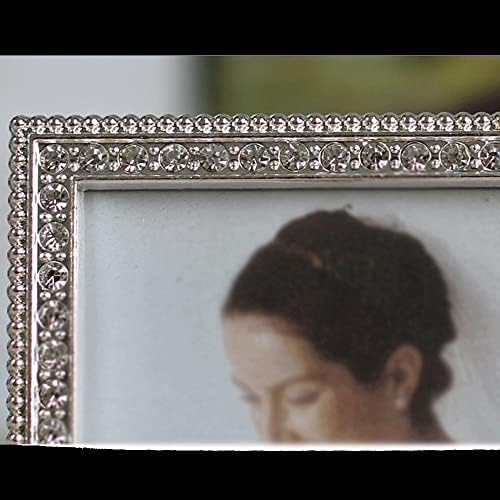 Tfiiexfl Photo - Coleção de molduras de parede de metal, moldura de foto de prata de alumínio com vidro real