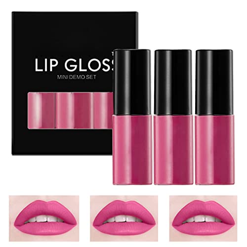 Brilho labial com glitter 1set batom com maquiagem labial Velvet de longa duração pigmentos nus nude gloss gloss feminino