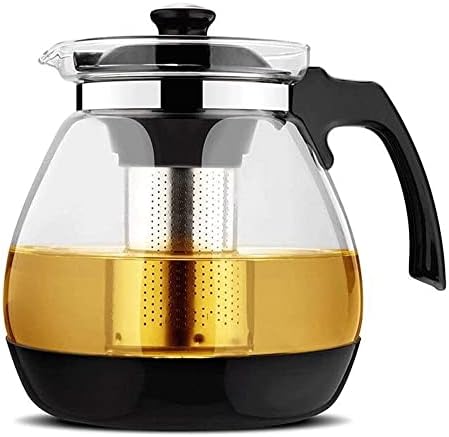 Tule de chá moderno chaleira resistente ao calor Filtro de vidro bule de chá de grande capacidade de flor xícara de chá