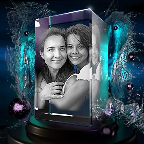 Foto de cristal Strongus 3D - Crystal de imagem 3D personalizável - Idéias de presentes personalizadas Dia das Mães, Natal, aniversário,