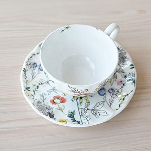 FOVKP Portátil de café portátil, xícara de chá moderna com alça, copo de chá em casa com grande capacidade, material de cerâmica,