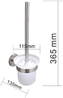 Guojm tigela de vaso sanitário escova de escova de escova de vaso sanitário de aço inoxidável Base redonda da base do