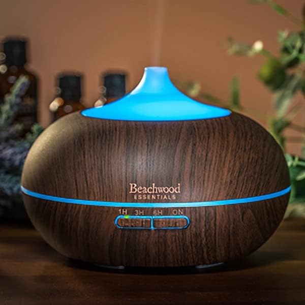 Beachwood Essentials Ultimate Ultrassonic Aromaterapy Difusor para óleos essenciais - grau terapêutico, ajuda a relaxar