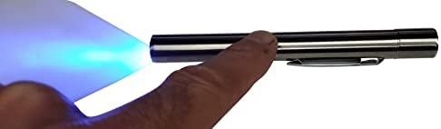 Reparo de pára -brisa Luz UV - caneta leve ultravioleta para reparo de lascas de rocha de vidro - apresenta plugue USB recarregável para carregamento rápido
