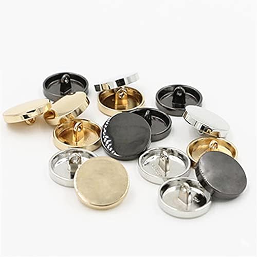 Botões de costura de haste de metal 5pcs para botão de artesanato para decoração de roupas Acessórios para fabricação de mãos DIY