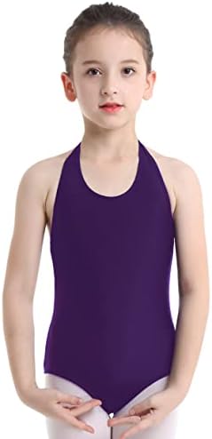 Doomiva Girls Gymnastics Leotard Ballet dança Legras Athletic Athletic One Piece Halter Unitards Dance Roupfits