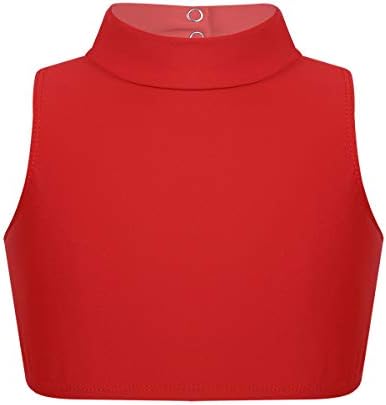 Linjinx Big Girls CRANTRA CRESCRESS CROP TOP Top Kids Mock pesco