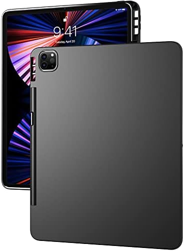iPad Pro 12,9 polegadas estojo 2021 e 2022, Puxicu Slim Design Matte tpu borracha de borracha de silicone macia capa