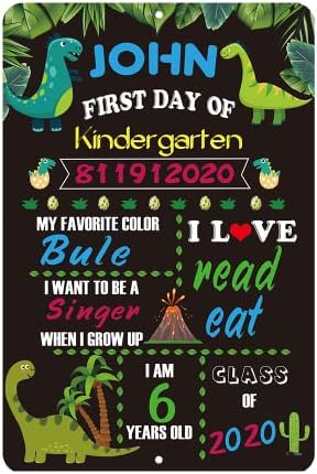 Primeiro dia da escola personalizada Primeiro dia do jardim de infância do jardim de infância do quadro de fotos da escola de quadro