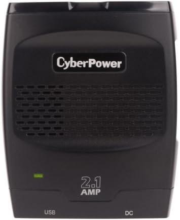 CyberPower CPS175SURC1 175W Inversor de energia móvel com carregador USB 2.1A - Design de linha slim, preto/cinza