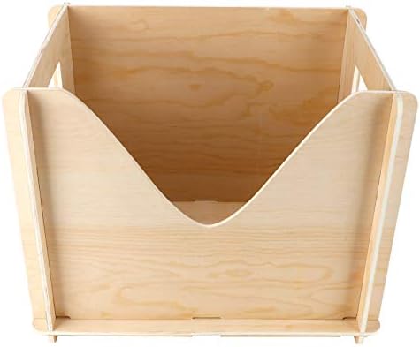 Caixa de madeira inacabada Eurobuy, recipiente de organizador de armazenamento adequado para colecionáveis ​​de artesanato diy