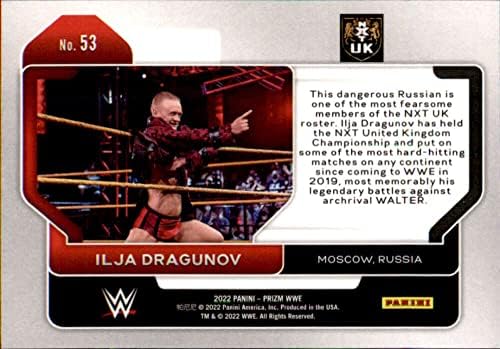 2022 Panini Prizm WWE 53 Ilja Dragunov NXT UK Wrestling Trading Card