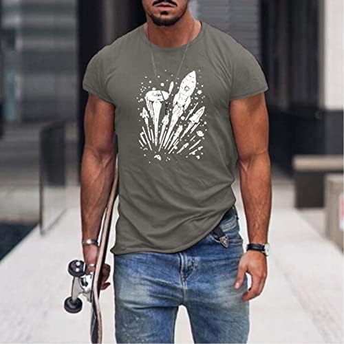 Tamas de manga curta do soldado masculino do ZDDO para homens, t-shirt de impressão gráfica engraçada camisetas de verão de verão