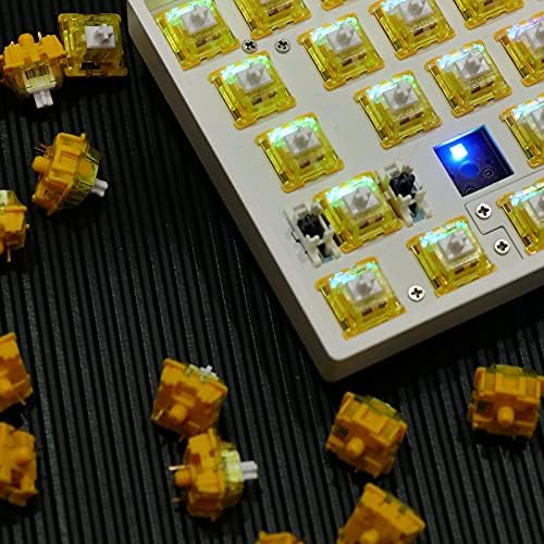Epomaker Ajazz Switch de banana de frutas em cubos, tátil, 45+1 peças para substituição mecânica do teclado