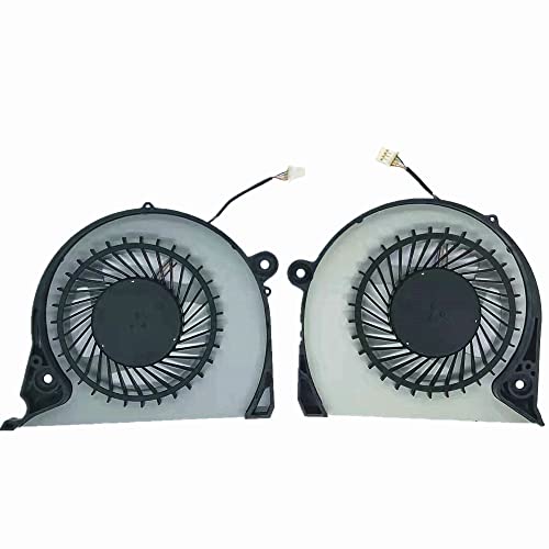 Quetterlee Substituição Novo ventilador de resfriamento de Laptop CPU+GPU para Dell Vostro 15-7580 7570 P71F P72F Inspiron 15 7577