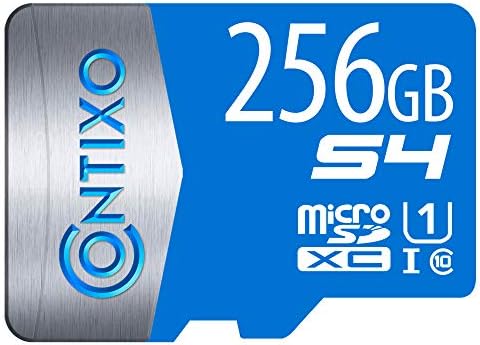 Cartão de memória Contixo Micro SD - Compatível com telefone celular, tablet, drones, fone de ouvido, câmera, cartão de memória SD até