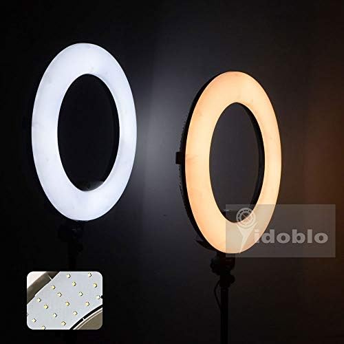 Luz de anel de vídeo de 18 LED com Mirror, RGB+W Colors Lamp, Tripé de Stand, DSLR, iPhone e Android Smart Phones - Profissional Studio