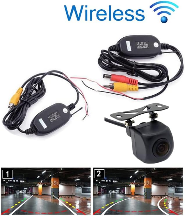 Câmera traseira do carro universal Wostoke Ahd 720p Câmera de backup da câmera reversa RCA Night Vision Parking Assistance