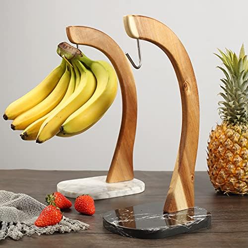 Base de mármore de cabide de banana Evero, suporte de árvore de bananeira moderna com gancho para casa ou bar