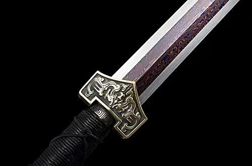 Zhmyyxgs Mão forjou o padrão de aço dobrado lâmina afiada Sword chinês kungfu