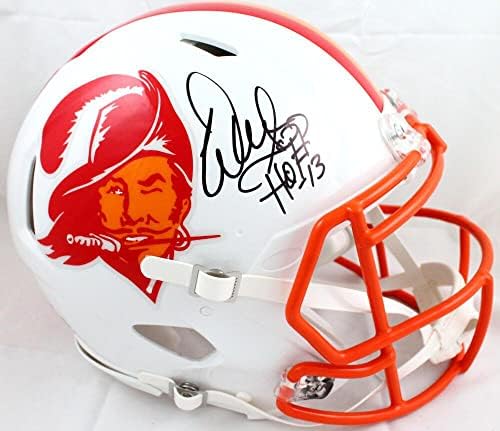 Warren Sapp assinou Buccaneers f/s 76-96 capacete autêntico de velocidade com HOF-Bawhologram-Capacetes NFL autografados
