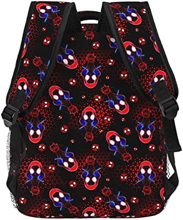 Cmrtilseem spiderman backpack menina do garoto de garoto de 16 polegadas de 16 polegadas ombro duplo ombro de bookbag de super