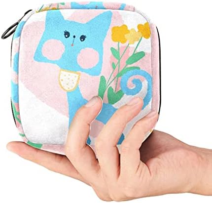 Bolsa de saco de período de gato bolsa de xícara menstrual, bolsa de armazenamento grande bolsa sanitária para guardas