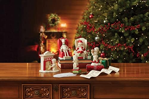 Departamento 56 Snowbabies Memórias de Natal Lista de Papai Noel, 5,24 polegadas, multicolor