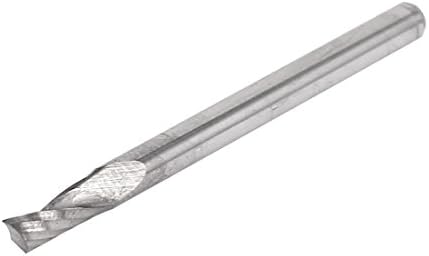 Aexit 1/8 Mills de extremidade de haste 3,175 mm x 8mm de carboneto único flauta de flauta de flauta final CNC Nariz Finis