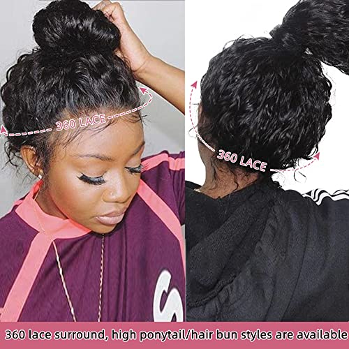 Estelle peruca 360 perucas frontais de renda de cabelo humano onda de água de renda frontal para mulheres negras 360 perucas de cabelo humano de renda cheia pré -arrancadas