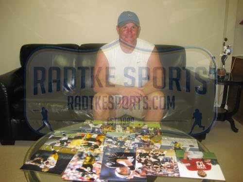 Brett Favre assinou o sul do Mississippi Golden Eagles emoldurado 8 × 10 NCAA Foto - White Jersey - fotos autografadas da NFL