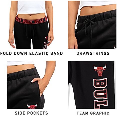 Ultra Game NBA Feminina Pants de Jogador de Sweol de lã ativo