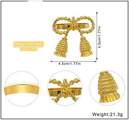 N/A 24/PCS NACKING GOLD RINGS METAL NACKKERS PARA OBRILIZADORES DE CASAMENTO DE CASAMENTO DOBRIL