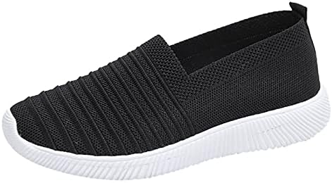 Flekmart Women Mesh Mesh Casual Sneakers Slip com sapatos esportivos Sapatos respiráveis ​​Sapatos de exercícios ao