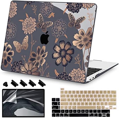 Teryeefi para M1 M2 MacBook Pro 13 polegadas Caso 2022 2020- Lançamento, capa de concha dura de plástico e capa do teclado