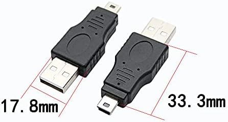 rgzhihuifz USB 2.0 Tipo A plugue para Mini Adaptador masculino USB 3-PACK
