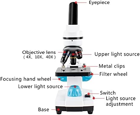 ZHUHW ZOOM 2000X Microscópio biológico Microscópio Monocular Laboratório Laboratório Laboratório LED LED USB