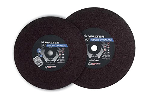 Walter 10A203 Ripcut Cutff Wheel [Pacote de 5]-20 pol. Roda de corte abrasiva para aço-A-24-RIP abrasivo para máquinas estacionárias