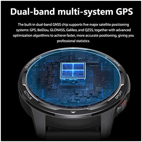Assista S1 ativo relógio inteligente GPS 470mAh 1.43 AMOLED Display Bluetooth 5.2 Freqüência cardíaca Oxigênio do sangue