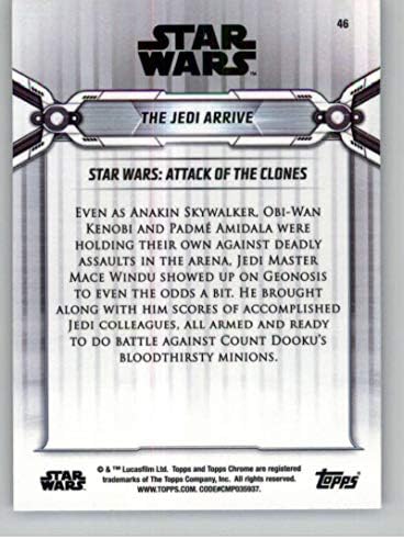 2019 Topps Chrome Star Wars Legacy #46 O cartão de negociação Jedi chegou