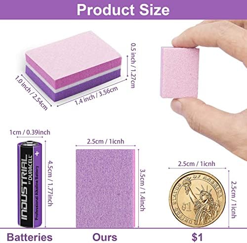 CGBE Mini Bloco de buffer de unhas CGBE 180/100 esponja de esponja de esponja de lixar tiras de tampão de lixeira bloqueios