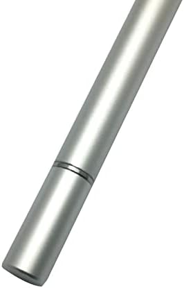 Caneta de caneta de onda de ondas de caixa compatível com o monitor portátil wiMaxit M1161CT - caneta capacitiva de dualtip, caneta de caneta capacitiva da ponta da ponta da fibra - prata metálica de prata metálica
