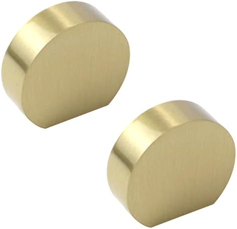 Kumgrot 2pcs Brass de bronze botões redondos de armário de latão redondo maçaneta maçaneta maçaneta hardware de cozinha moderna para
