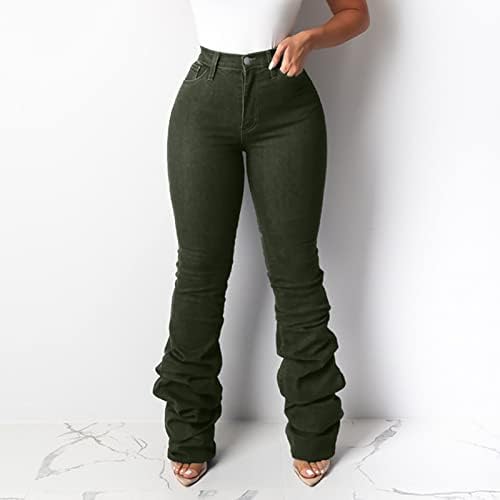 Miashui flee shargings leggings feminino de inverno moda casual cintura alta jeans sólida jeans elástica cintura calças de linho feminino