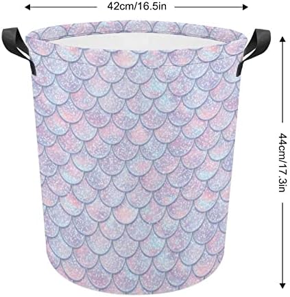 Glitter Fish escamas grandes cestas de lavander