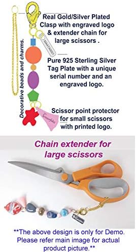 Scissors FOBs by Scissorfobz-Natural Collection- Chave da chave da chave de pulseira de pulseira de pulseira de