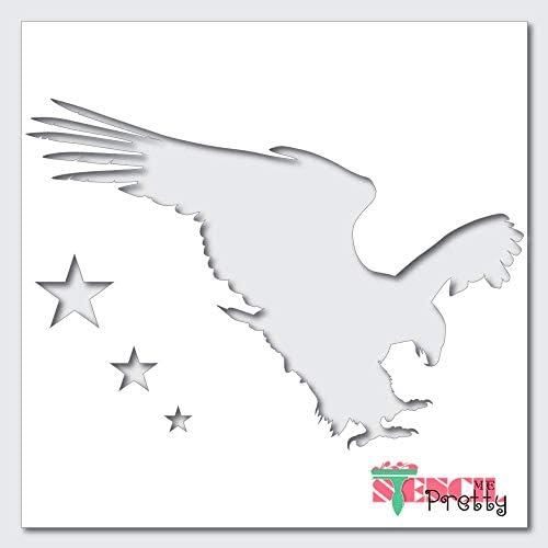 A Águia Americana da Liberdade Flying Best Vinyl Grandes estênceis para pintar em madeira, lona, ​​parede, etc. Multipack | Material